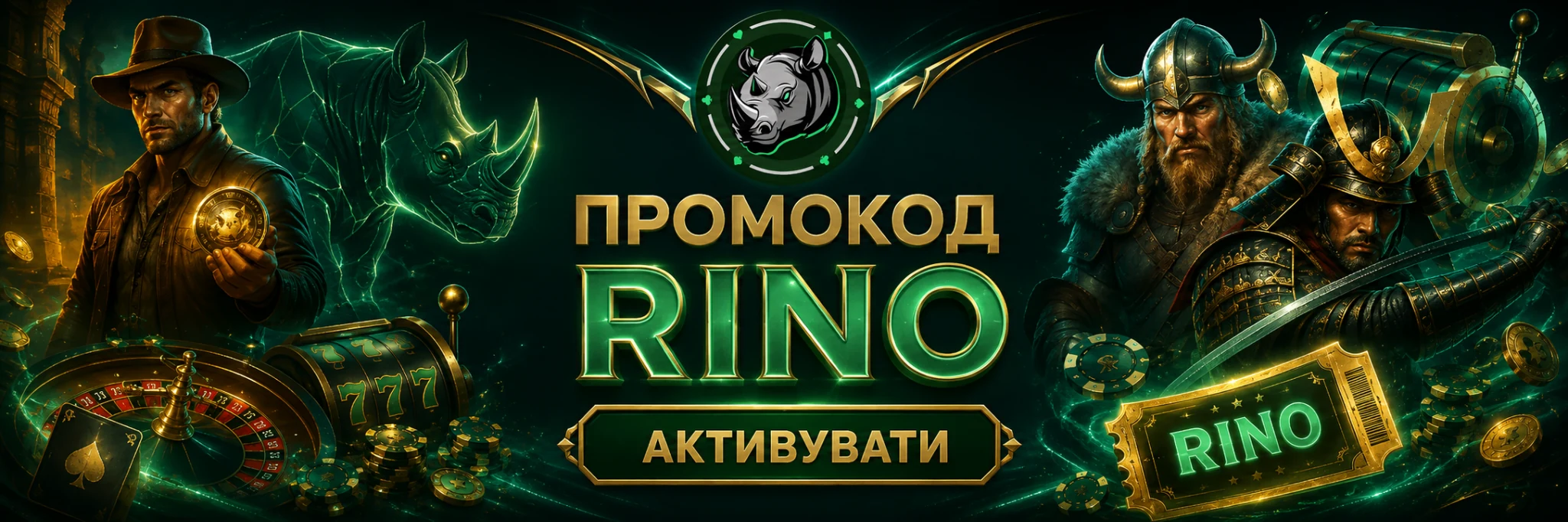 Rino Casino — промокод RINO
